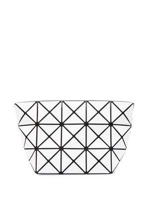 Bao Bao Issey Miyake patent geometric-pattern clutch - White