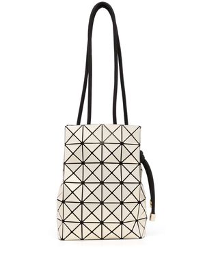 Bao Bao Issey Miyake Wring metallic geometric-panelled shoulder bag - White