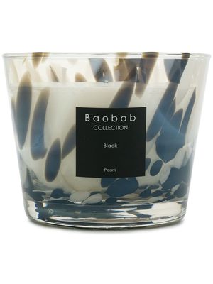 Baobab Collection Black Pearls candle - White
