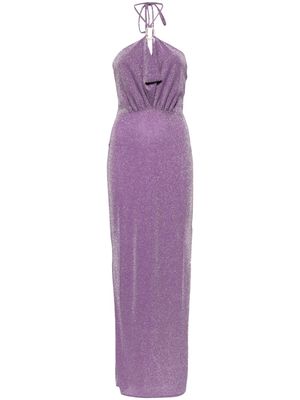 Baobab Collection glittered halter-neck dress - Purple