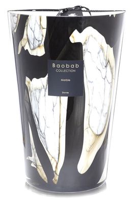 Baobab Collection Stones Marble Candle in Marble- Extra Large