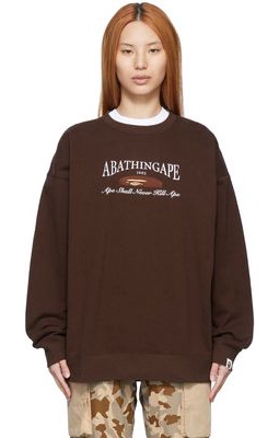 BAPE Brown Cotton Sweatshirt