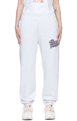 BAPE Gray Cotton Lounge Pants