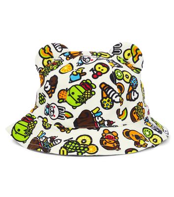 BAPE Kids Baby logo cotton bucket hat