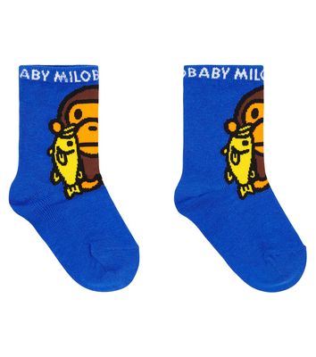 BAPE Kids Baby Milo® cotton-blend socks