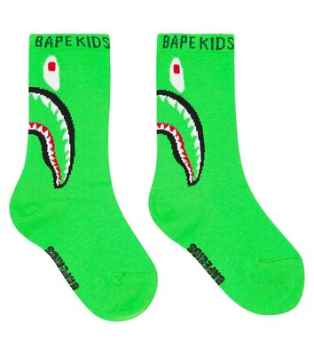 BAPE Kids Printed cotton-blend socks