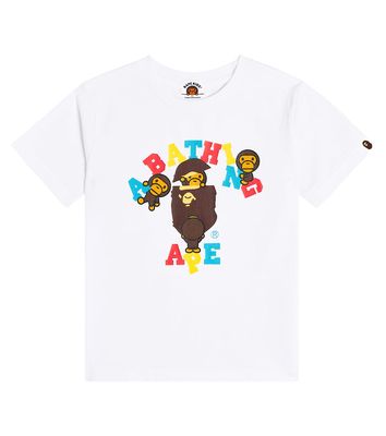 BAPE Kids Printed cotton jersey T-shirt