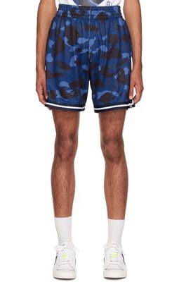 BAPE Navy Camo Basketball Shorts
