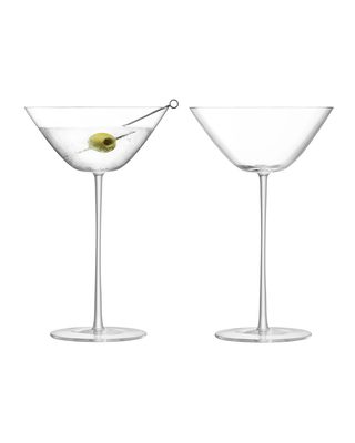 Bar Culture Martini Glasses, Set of 2