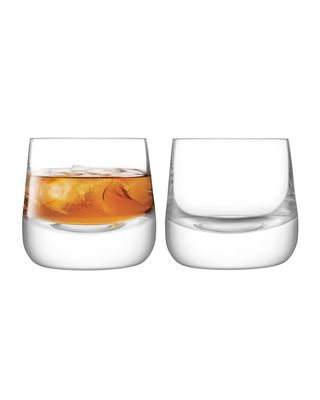 Bar Culture Whiskey Glasses, Set of 2