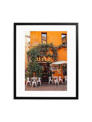 Bar In Travastere Framed Photo - Size Medium - Size Medium