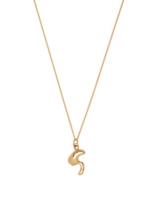 BAR JEWELLERY G alphabet-charm necklace - Gold