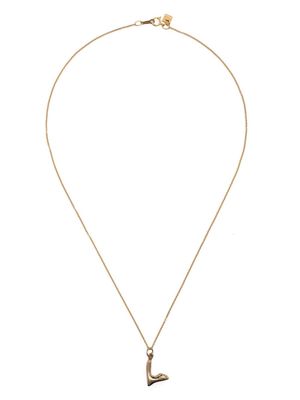 BAR JEWELLERY Letter L pendant necklace - Gold