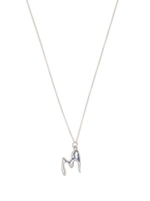 BAR JEWELLERY M alphabet-charm necklace - Silver