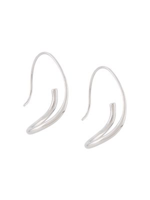 BAR JEWELLERY Piega hoop earrings - Silver