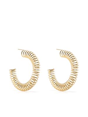 BAR JEWELLERY Roule hoop earrings - Gold