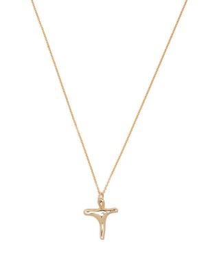 BAR JEWELLERY T gold-plated alphabet necklace