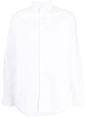 Baracuta buttoned-collar long-sleeve shirt - White