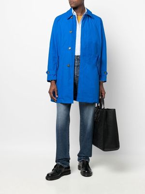 Baracuta buttoned trench coat - Blue