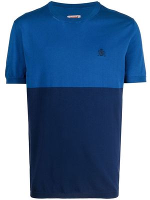 Baracuta colour-block T-shirt - Blue