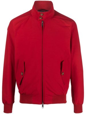 Baracuta funnel-neck zip-up jacket - Red
