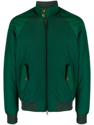 Baracuta high-neck panelled bomber jacket - Green