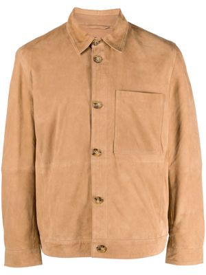 Baracuta leather shirt jacket - Brown