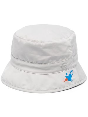 Baracuta logo-embroidered bucket hat - Neutrals