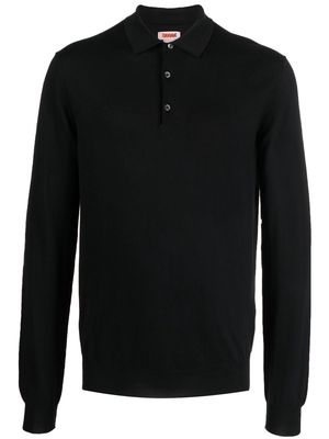 Baracuta long-sleeved polo shirt - Black