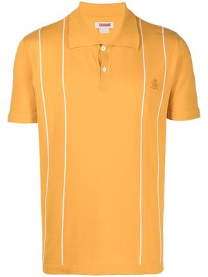 Baracuta stripe-trim polo shirt - Orange