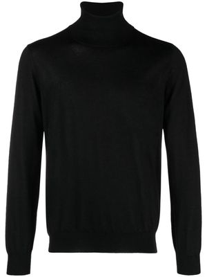 Barba fine-knit roll-neck jumper - Black