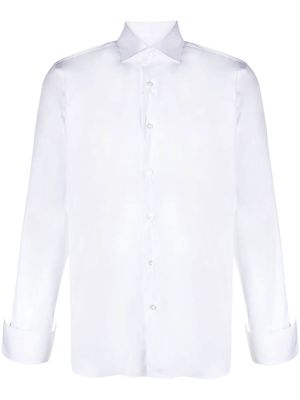Barba long-sleeve buttoned shirt - White