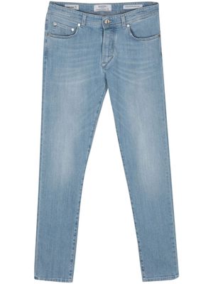 Barba low-rise tapered-leg jeans - Blue