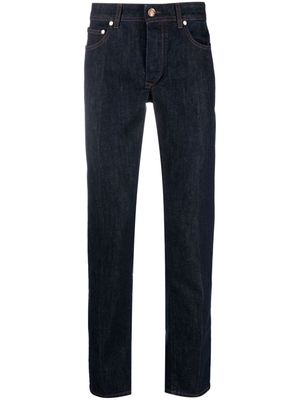 Barba mid-rise slim-cut tapered jeans - Blue