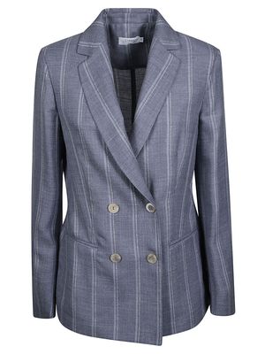 Barba Napoli Double-breasted Striped Blazer