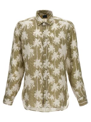 Barba Napoli Printed Palm Shirt