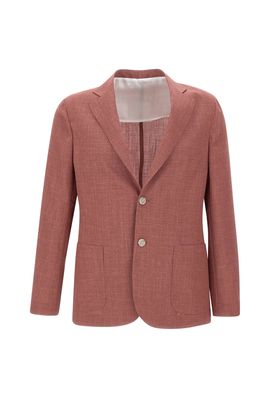 Barba Napoli Wool, Silk And Linen Blazer