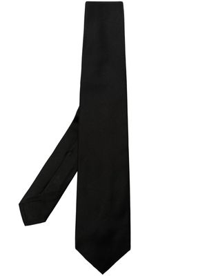 Barba pointed-tip silk tie - Black