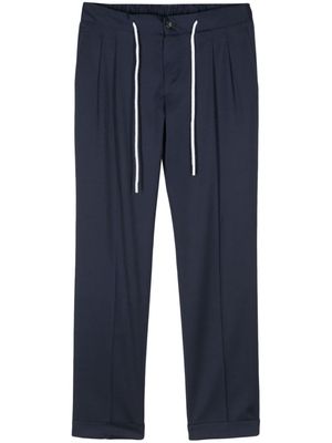 Barba Roma drawstring-waist tailored trousers - Blue