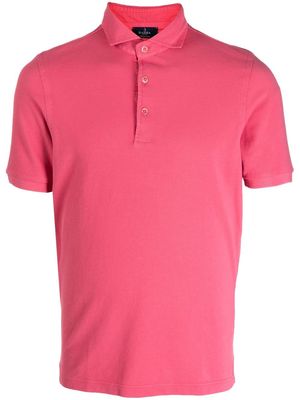 Barba short-sleeve cotton polo shirt - Pink