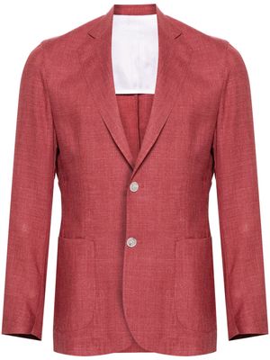 Barba single-breasted blazer - Red