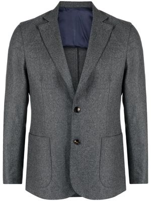 Barba single-breasted wool blazer - Grey