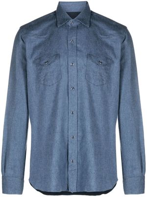 Barba Workship cotton shirt - Blue