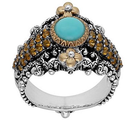 Barbara Bixby Sterling & 18K Gemstone Ring