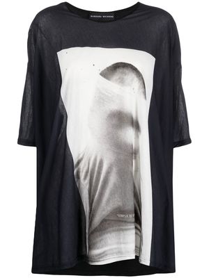 Barbara Bologna abstract graphic-print oversized T-shirt - Black
