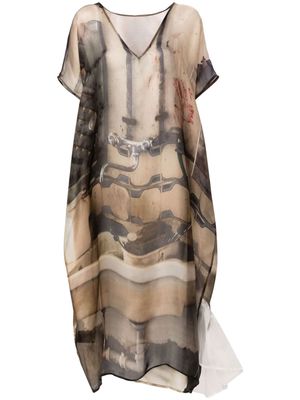 Barbara Bologna abstract-print dress - Black