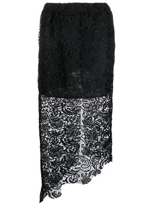 Barbara Bologna crocheted lace midi skirt - Black