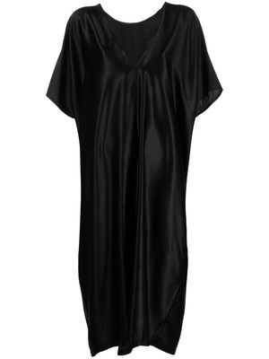 Barbara Bologna gathered silk dress - Black