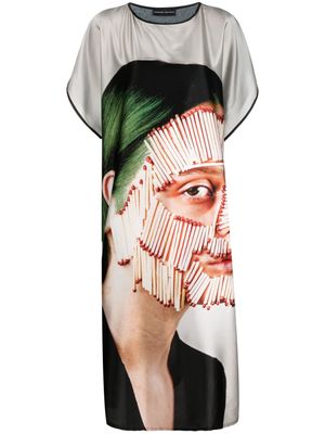 Barbara Bologna photograph-print T-shirt dress - Grey