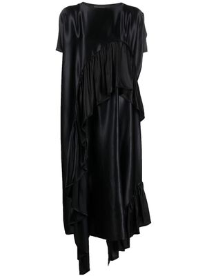 Barbara Bologna ruffle-trim maxi dress - Black